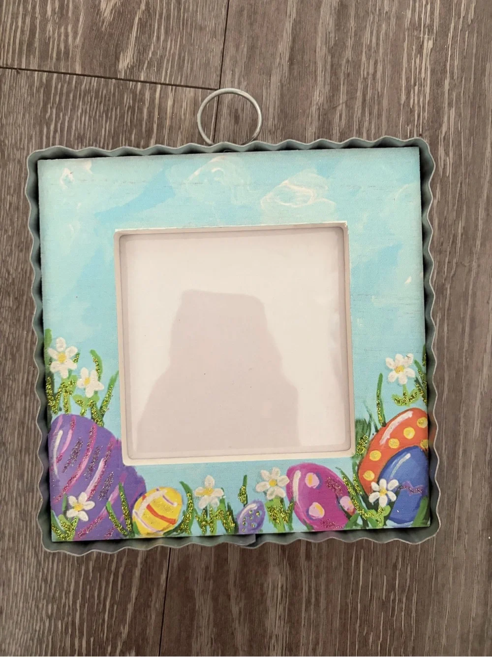 Blue Pastel Easter Egg Decorative Picture Frame